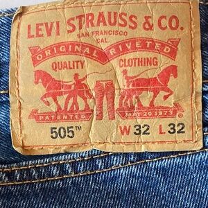 Levi's 505 W32 L32 Men's Straight leg Blue Jeans regular fit